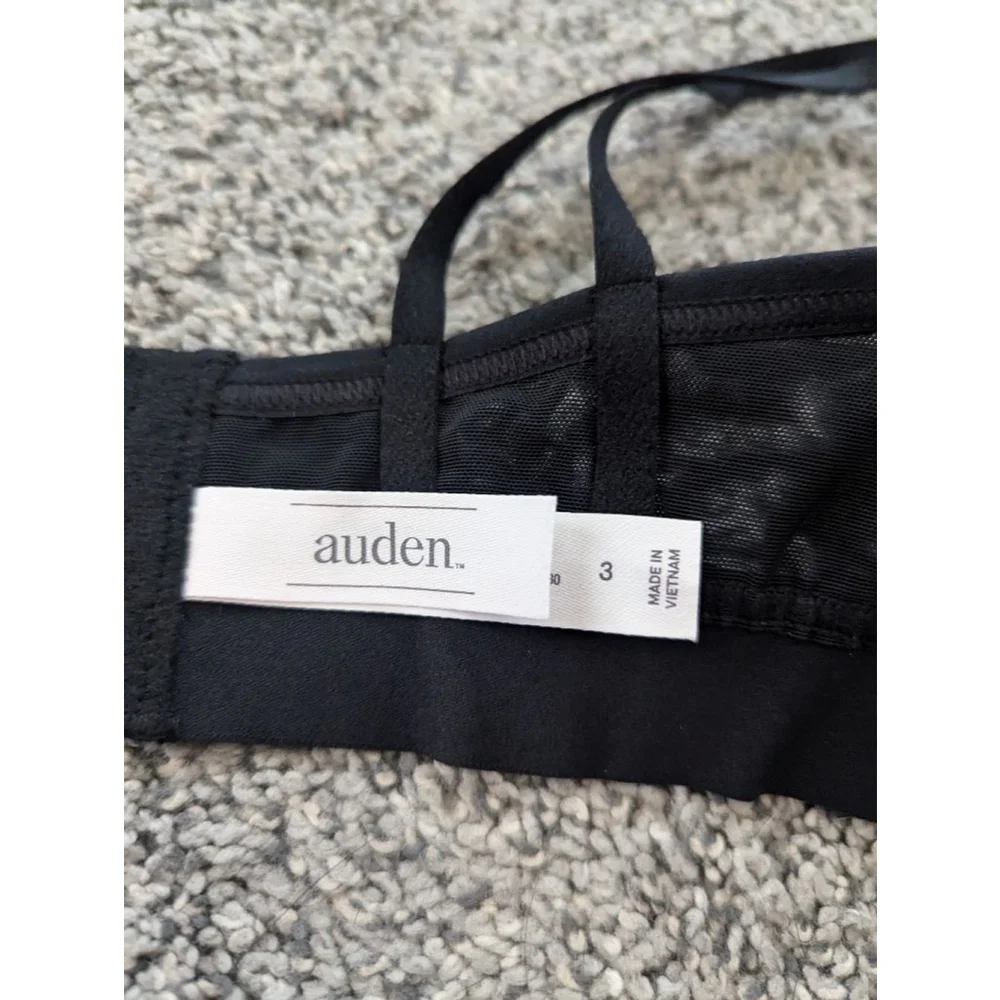 NWT Auden Black Mesh Bralette 3